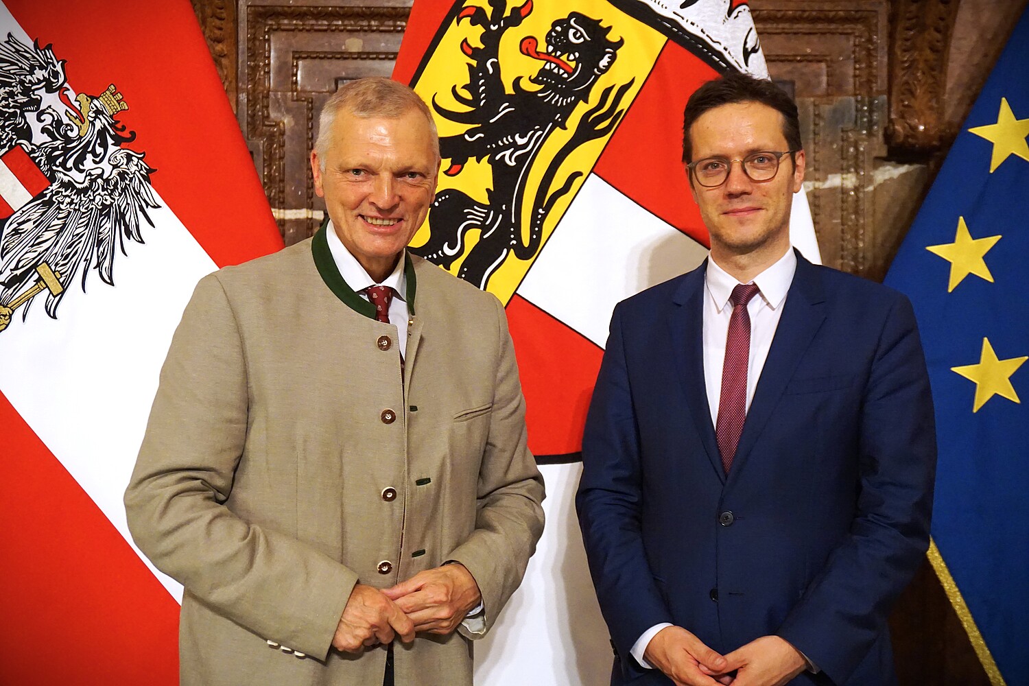 Hofrat Dr. Josef Schöchl und SHW-Obmann Prof. Dr. Martin Dürnberger