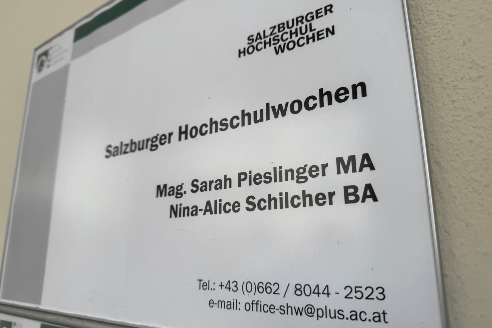 Neue Mitarbeiterinnen bei den SHW