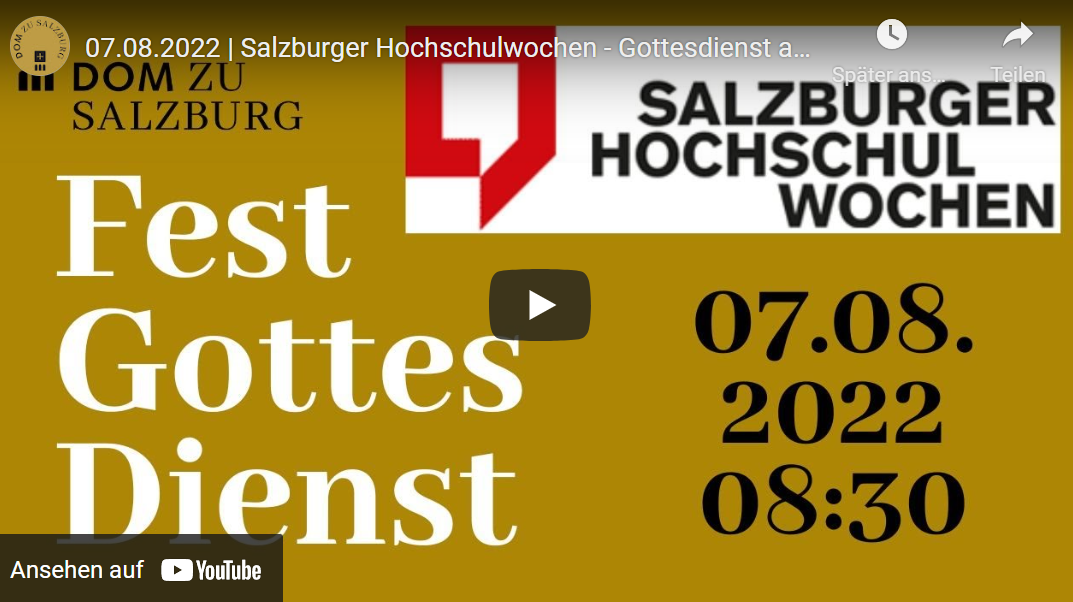 Festgottesdienst zum Abschluss der SHW im Live-Stream