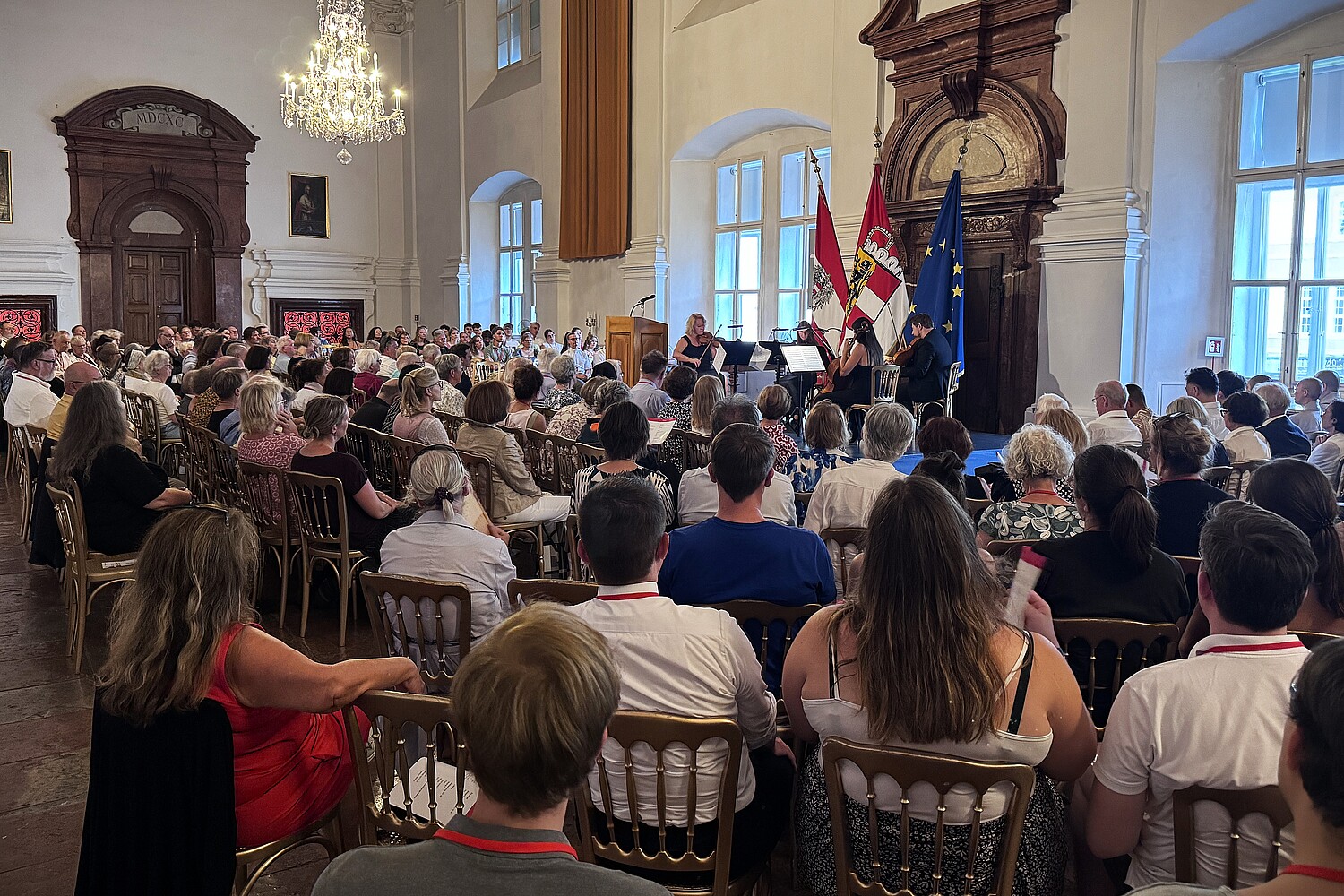 Blick in den Carabinieri-Saal der Salzburger Residenz
