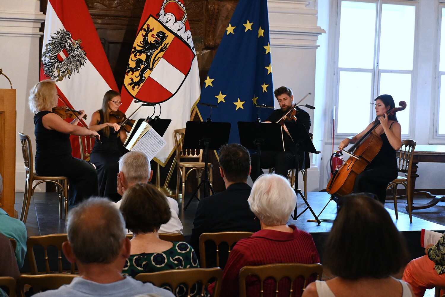 MusikerInnen des "Concertante Streichquintett"