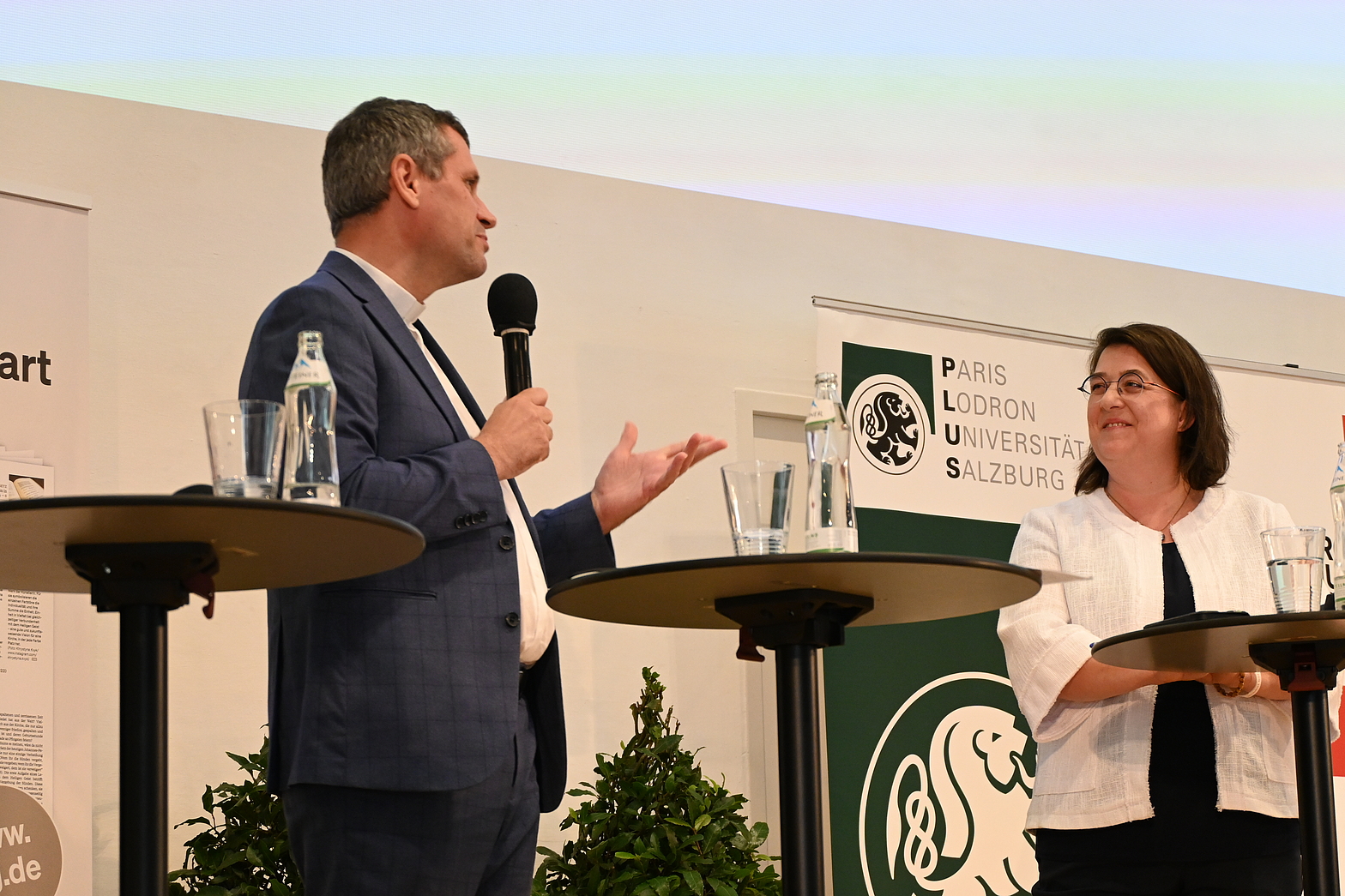 Harald Mattel und Gabriele Eder-Cakl im Gespräch